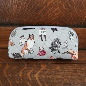 Vera Bradley Small Zippered Case Dog Show Pattern